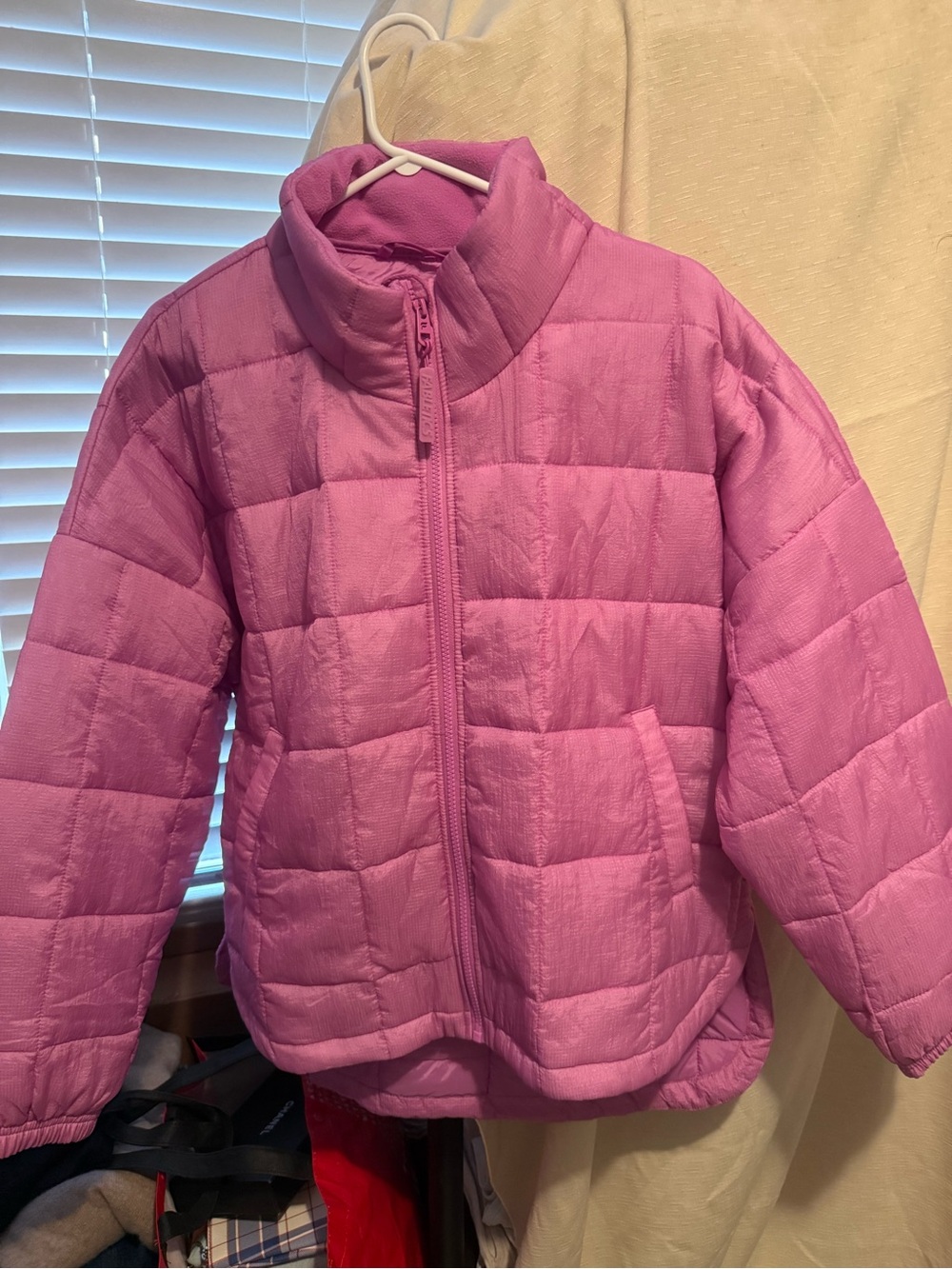 Fabletics Quilted Pink Girls' Puffer Jacket